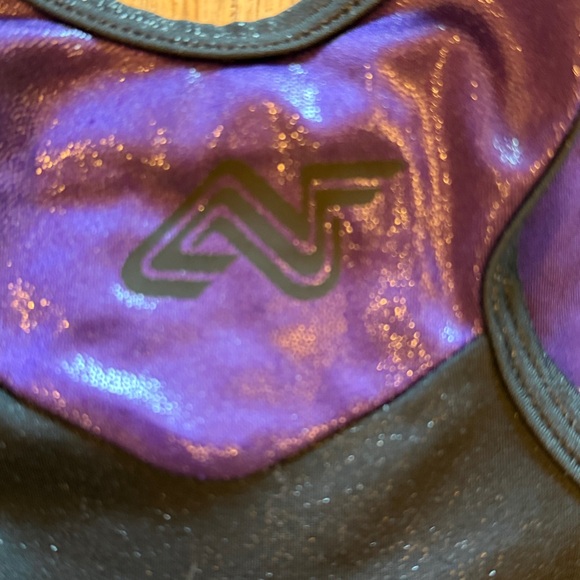Purple and Black Alpha Factor Leotard - Picture 3 of 4